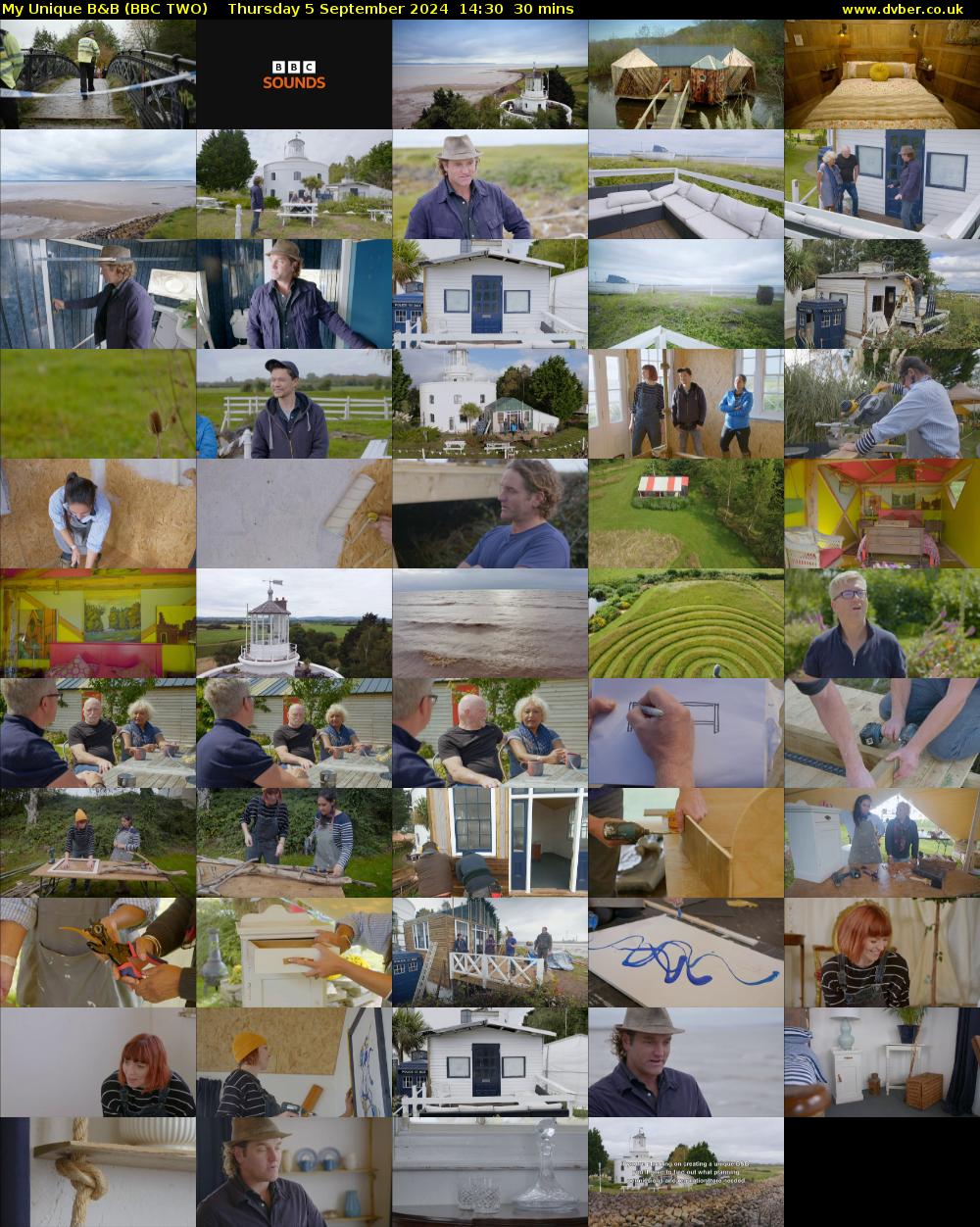 My Unique B&B (BBC TWO) Thursday 5 September 2024 14:30 - 15:00