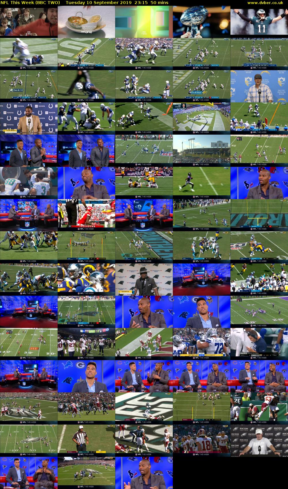 NFL This Week (BBC TWO) Tuesday 10 September 2019 23:15 - 00:05