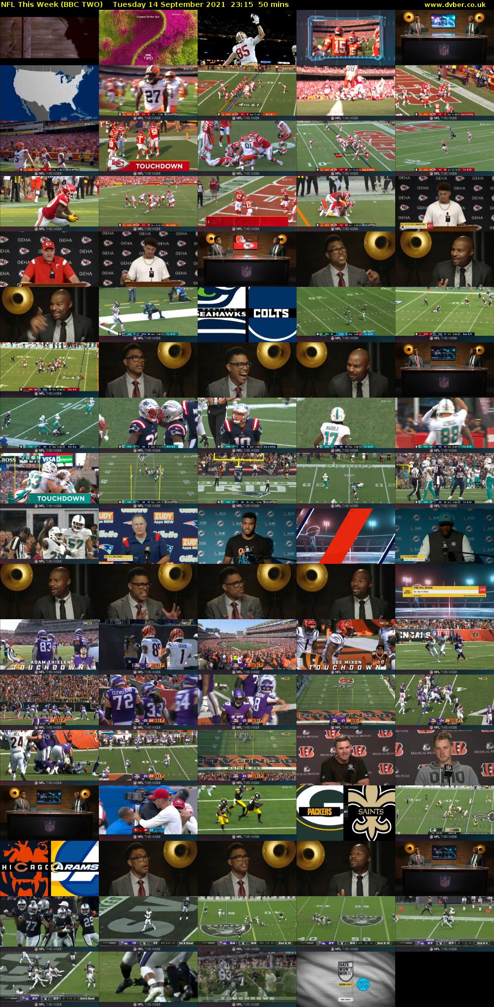 NFL This Week (BBC TWO) Tuesday 14 September 2021 23:15 - 00:05