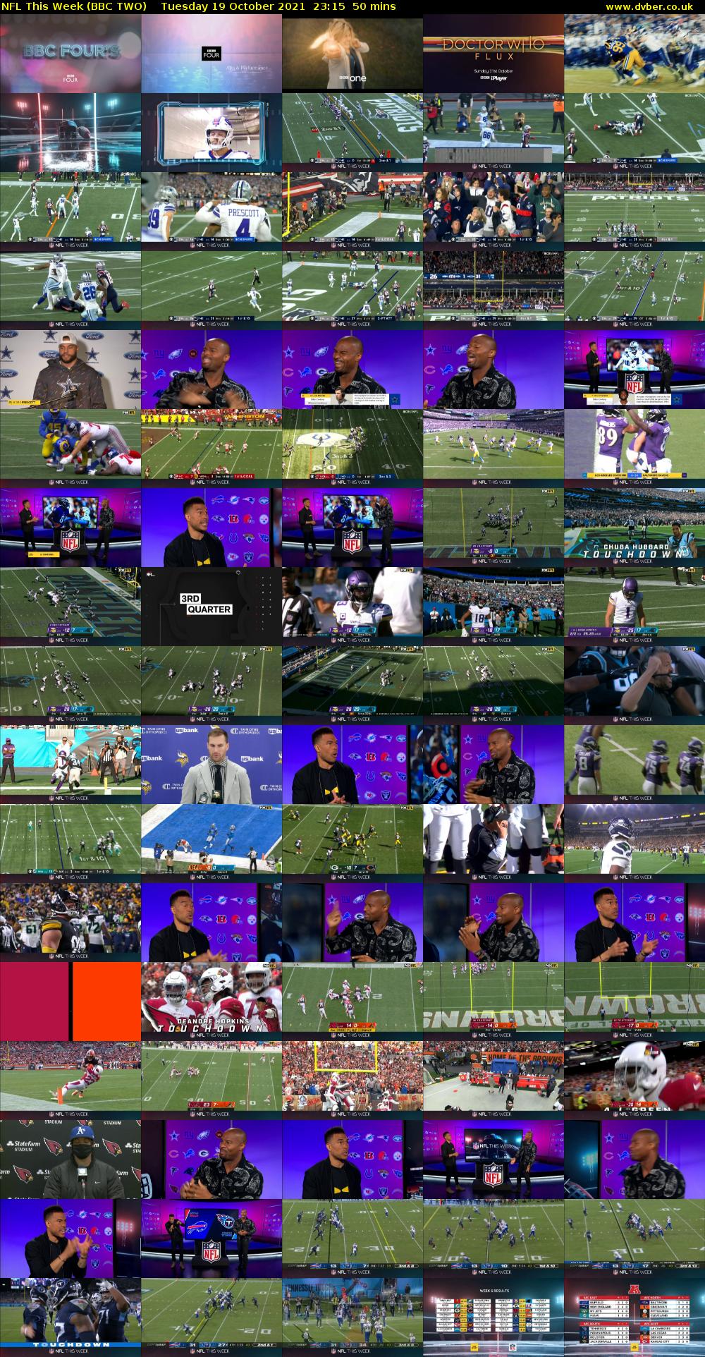 NFL This Week (BBC TWO) Tuesday 19 October 2021 23:15 - 00:05