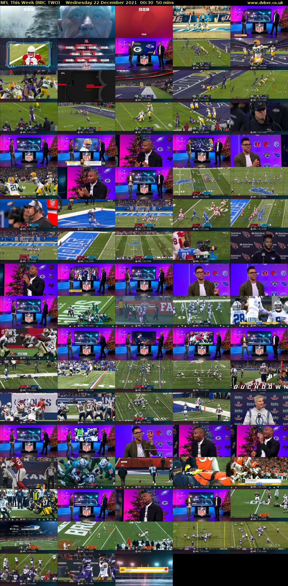 NFL This Week (BBC TWO) Wednesday 22 December 2021 00:30 - 01:20