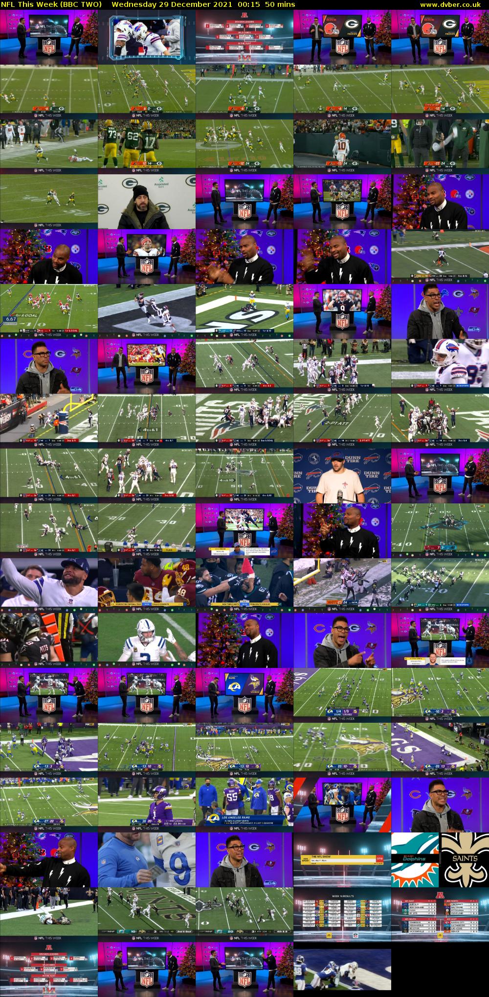 NFL This Week (BBC TWO) Wednesday 29 December 2021 00:15 - 01:05