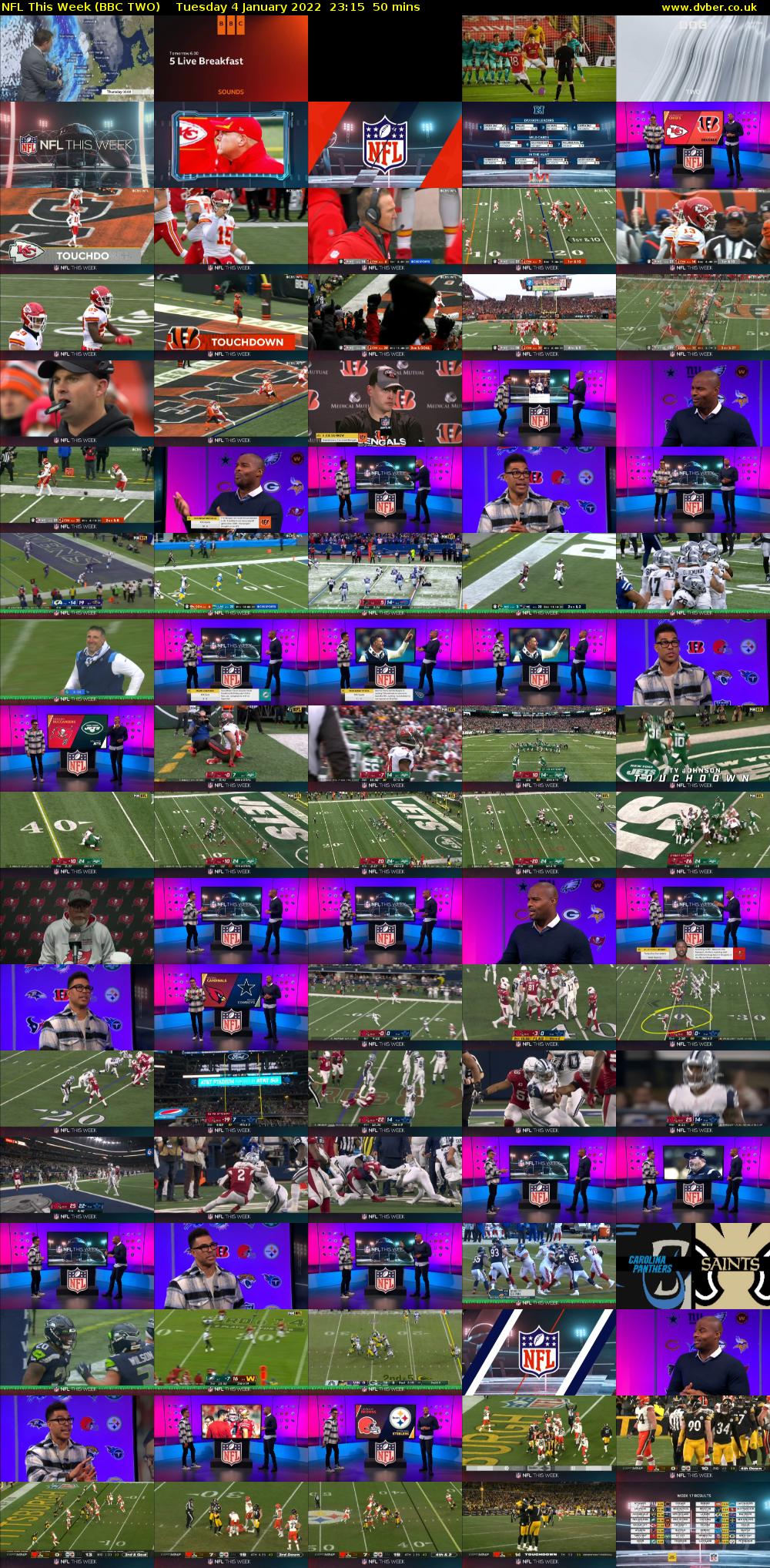 NFL This Week (BBC TWO) Tuesday 4 January 2022 23:15 - 00:05
