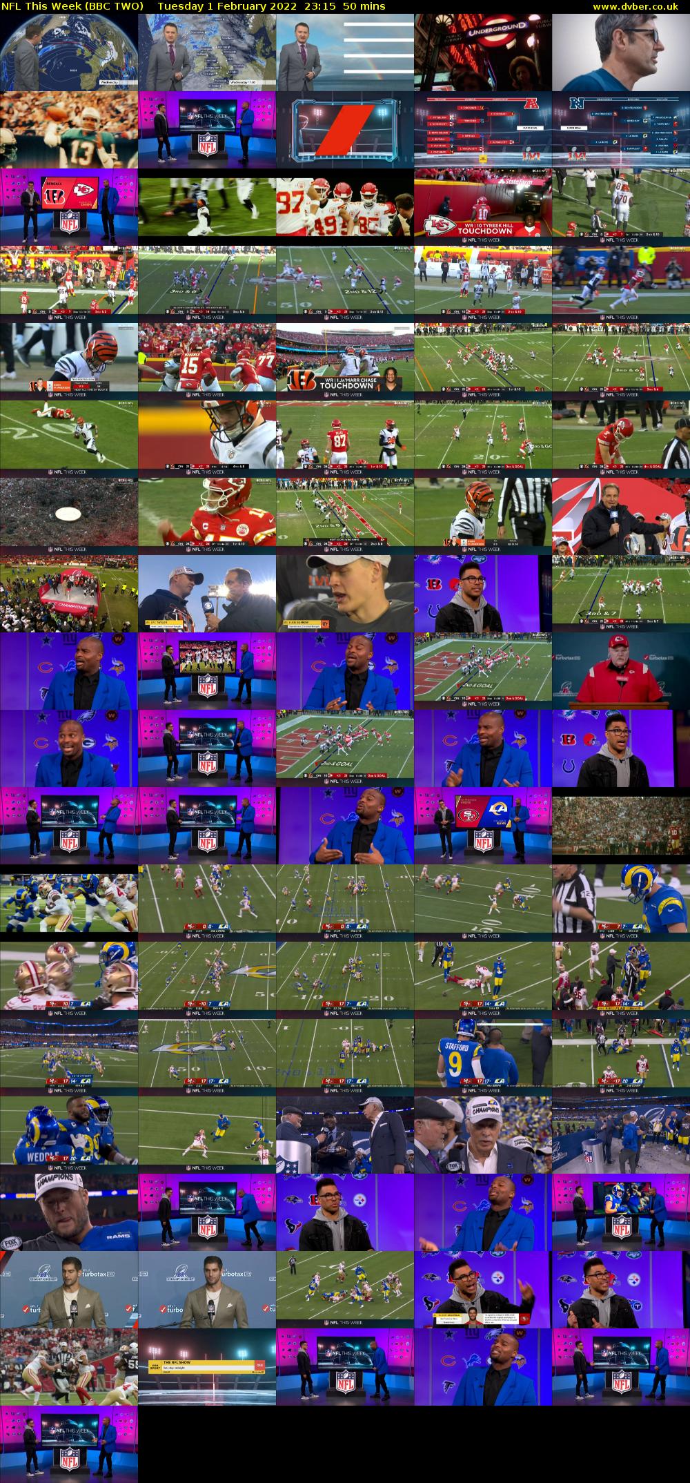 NFL This Week (BBC TWO) Tuesday 1 February 2022 23:15 - 00:05