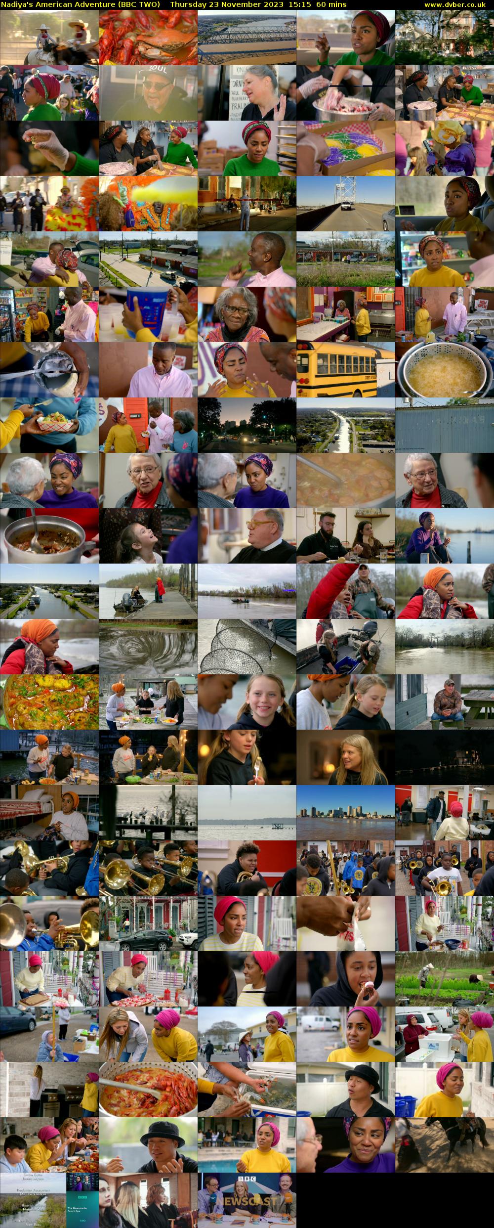 Nadiya's American Adventure (BBC TWO) Thursday 23 November 2023 15:15 - 16:15