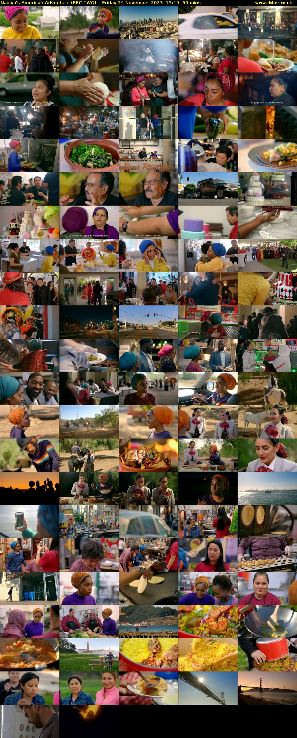 Nadiya's American Adventure (BBC TWO) Friday 24 November 2023 15:15 - 16:15