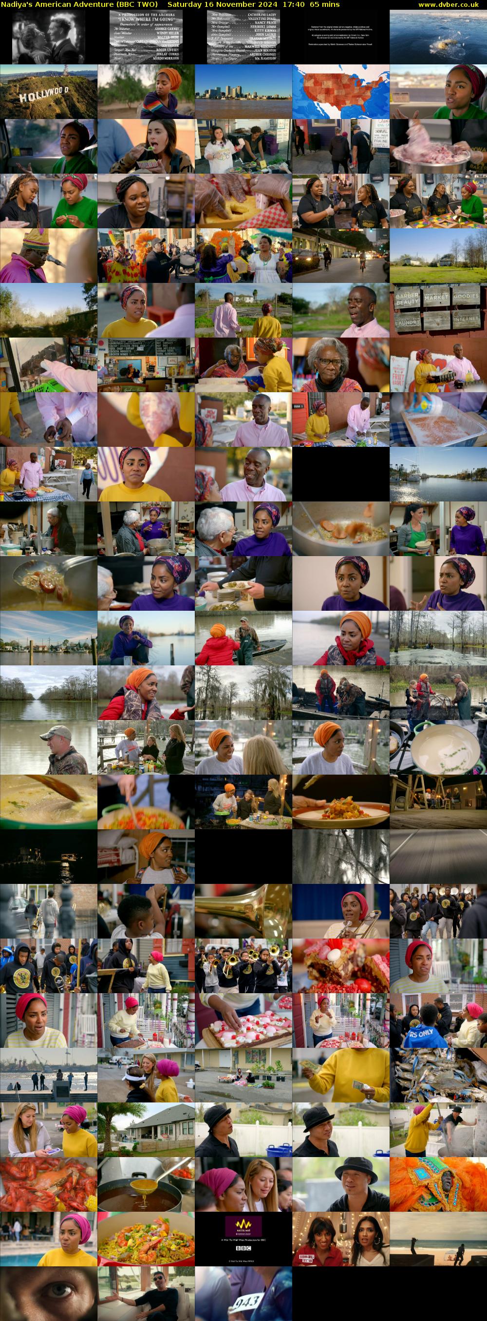 Nadiya's American Adventure (BBC TWO) Saturday 16 November 2024 17:40 - 18:45