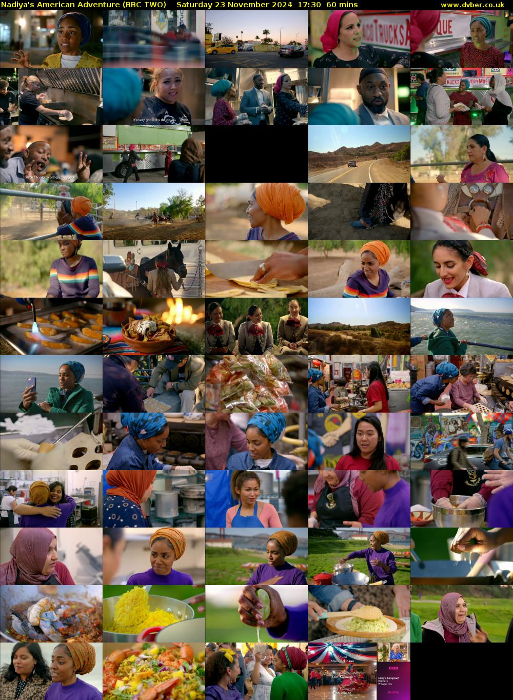 Nadiya's American Adventure (BBC TWO) Saturday 23 November 2024 17:30 - 18:30