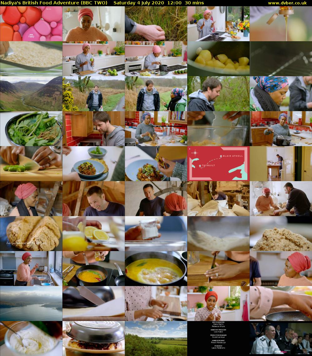 Nadiya's British Food Adventure (BBC TWO) Saturday 4 July 2020 12:00 - 12:30