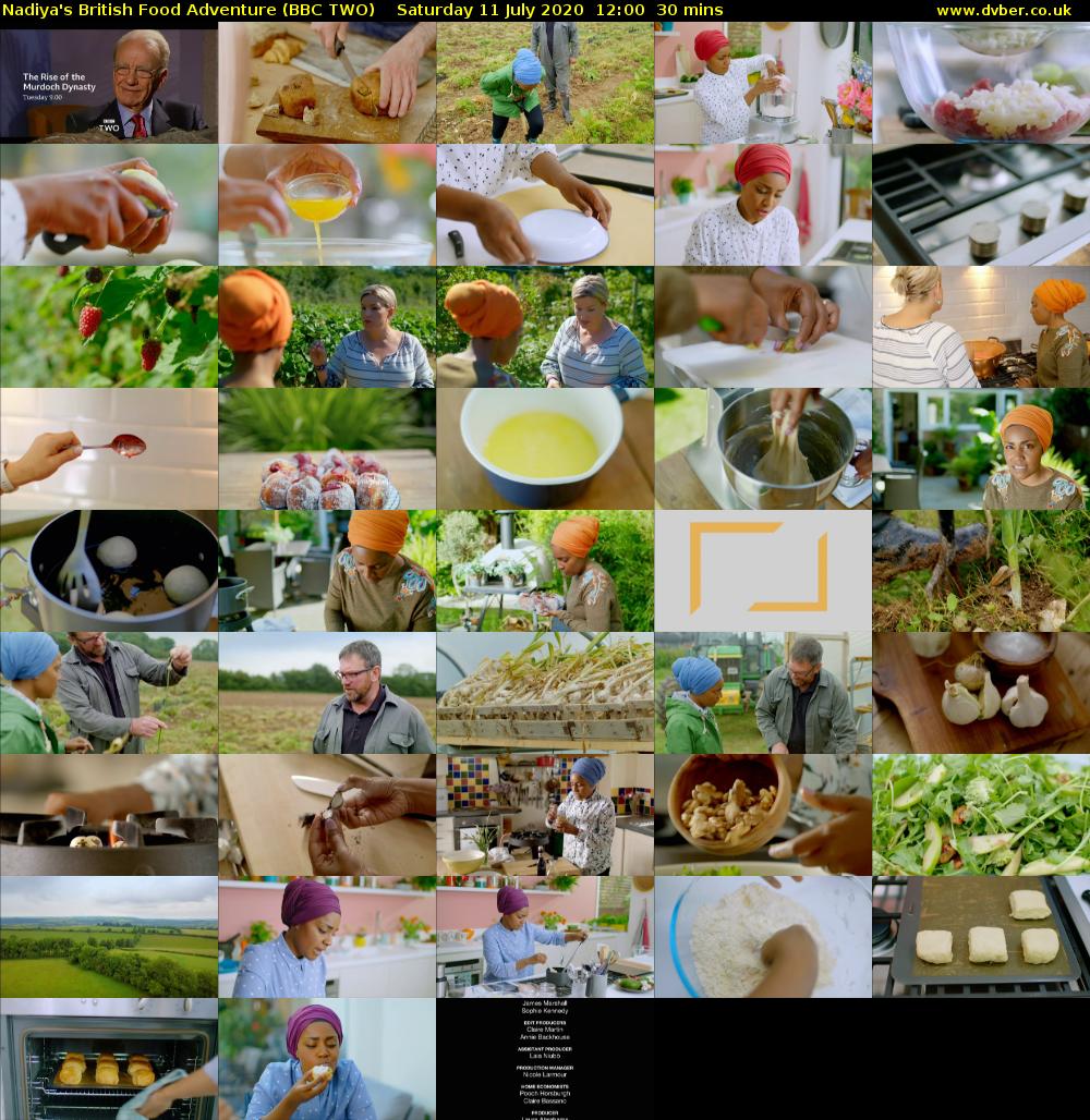 Nadiya's British Food Adventure (BBC TWO) Saturday 11 July 2020 12:00 - 12:30