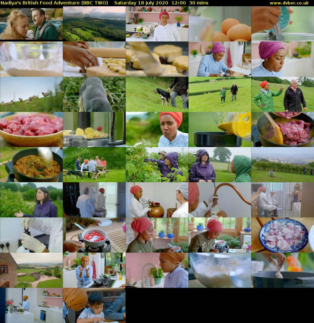 Nadiya's British Food Adventure (BBC TWO) Saturday 18 July 2020 12:00 - 12:30