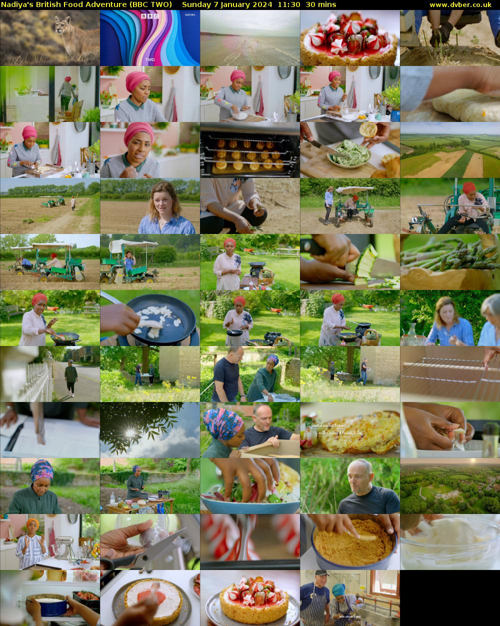 Nadiya's British Food Adventure (BBC TWO) Sunday 7 January 2024 11:30 - 12:00