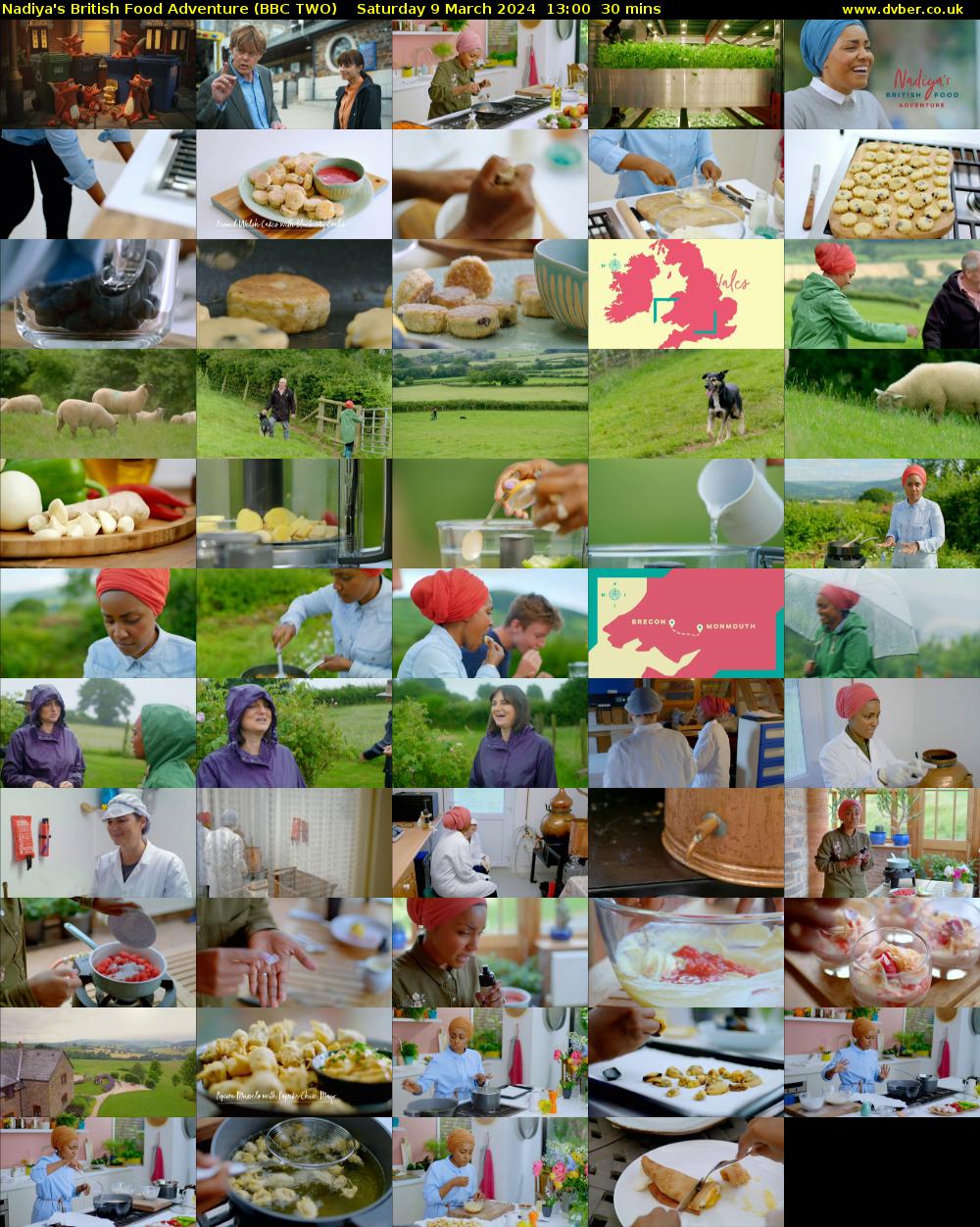 Nadiya's British Food Adventure (BBC TWO) Saturday 9 March 2024 13:00 - 13:30