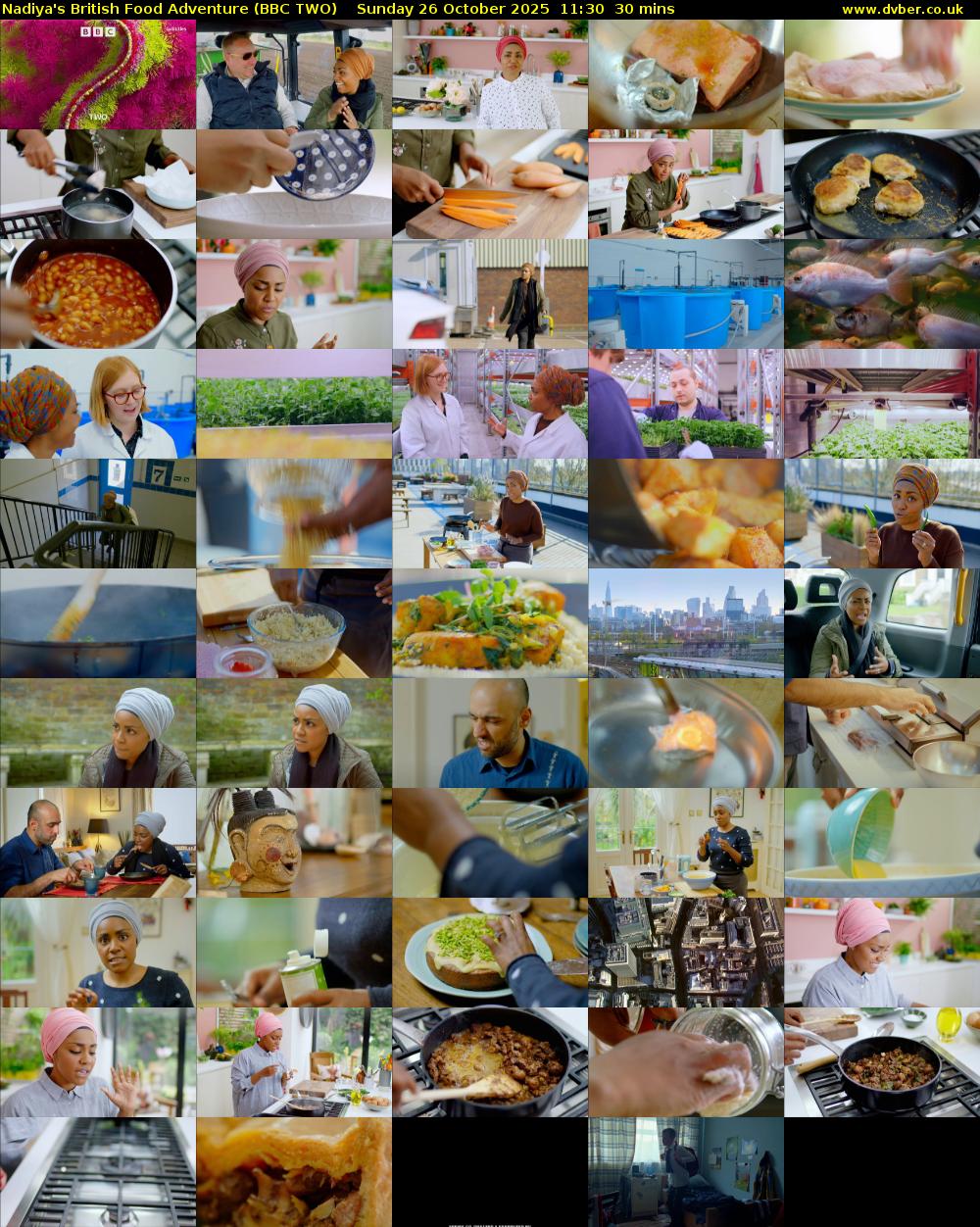Nadiya's British Food Adventure (BBC TWO) Sunday 26 October 2025 11:30 - 12:00
