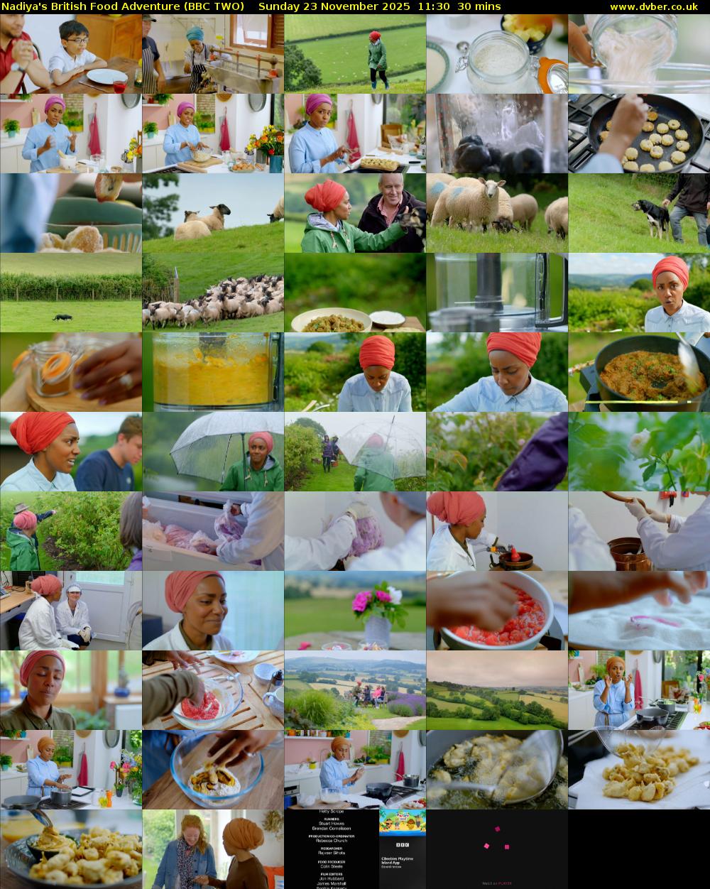 Nadiya's British Food Adventure (BBC TWO) Sunday 23 November 2025 11:30 - 12:00