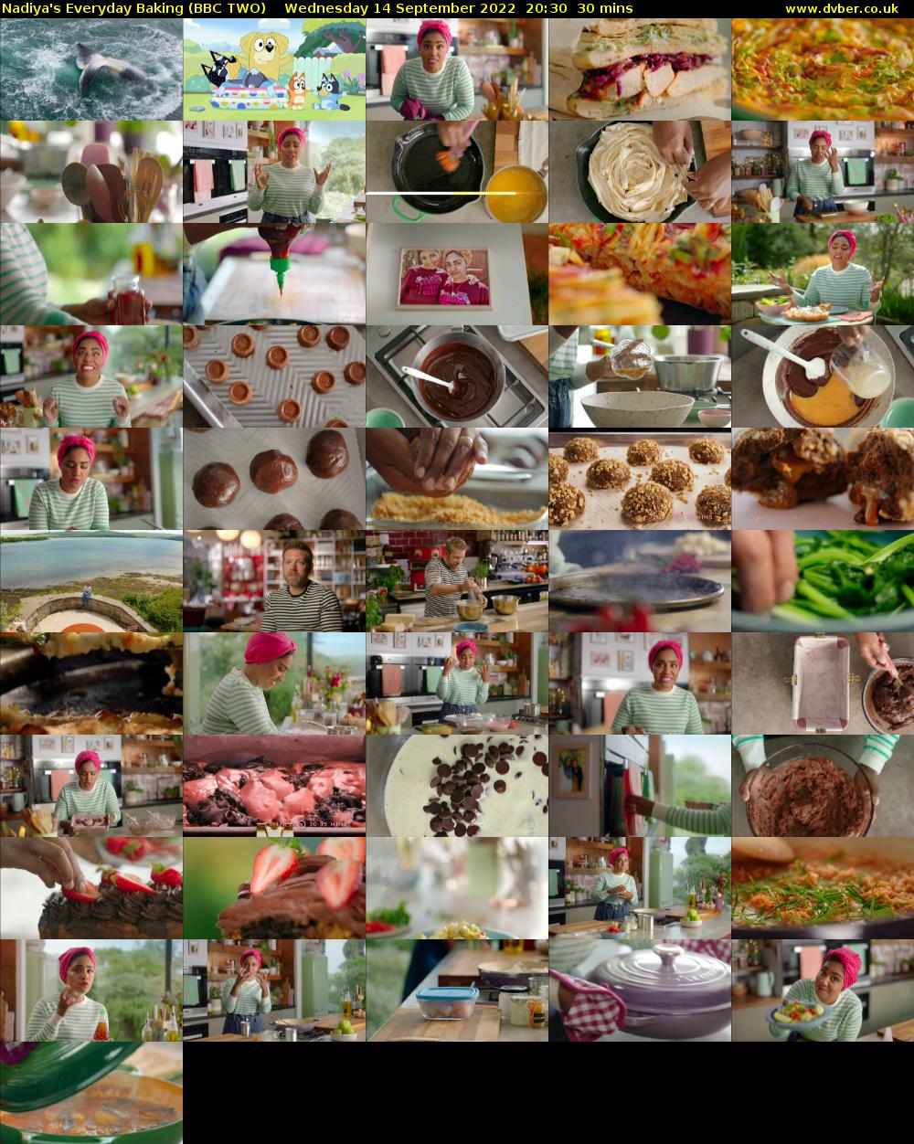 Nadiya's Everyday Baking (BBC TWO) Wednesday 14 September 2022 20:30 - 21:00