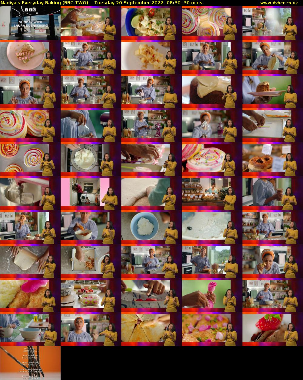 Nadiya's Everyday Baking (BBC TWO) Tuesday 20 September 2022 08:30 - 09:00