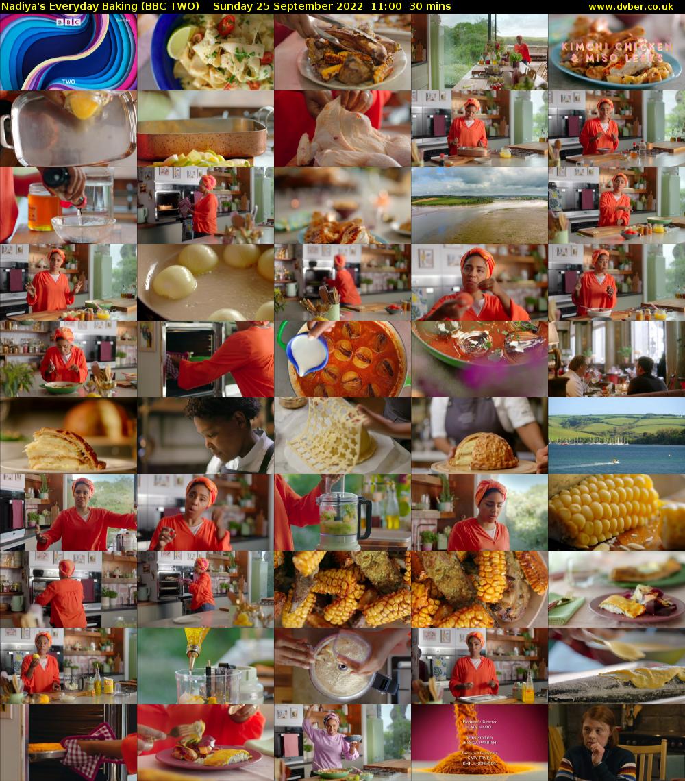 Nadiya's Everyday Baking (BBC TWO) Sunday 25 September 2022 11:00 - 11:30