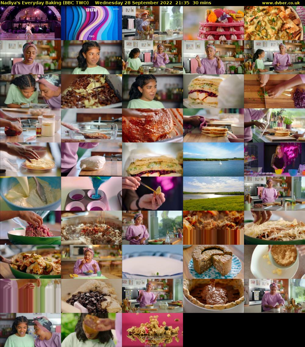 Nadiya's Everyday Baking (BBC TWO) Wednesday 28 September 2022 21:35 - 22:05