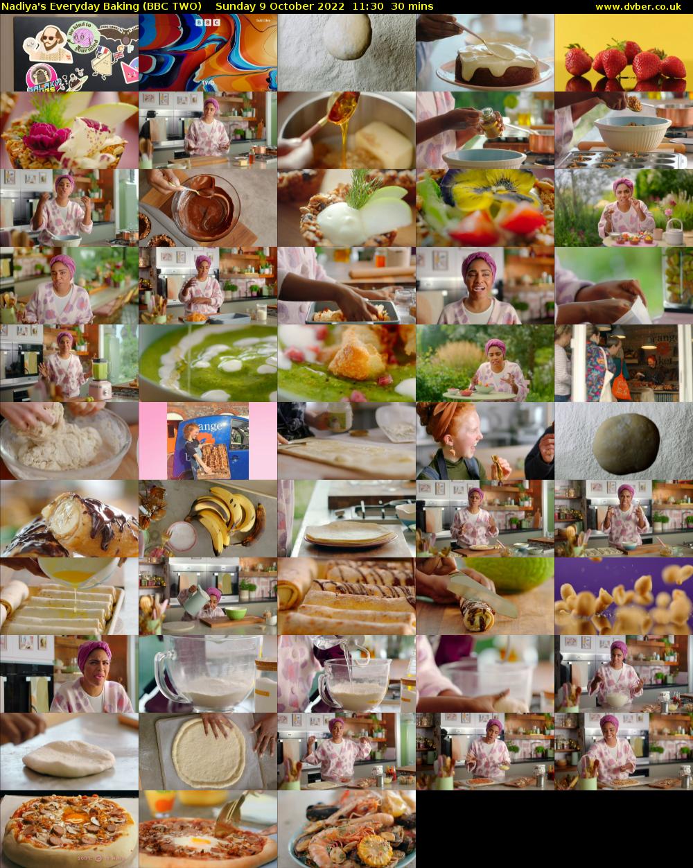 Nadiya's Everyday Baking (BBC TWO) Sunday 9 October 2022 11:30 - 12:00