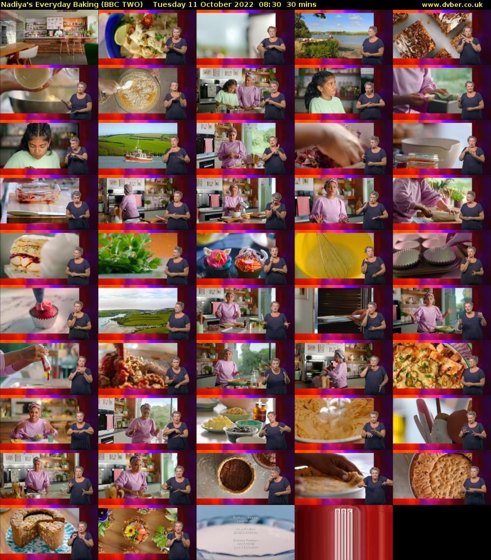 Nadiya's Everyday Baking (BBC TWO) Tuesday 11 October 2022 08:30 - 09:00