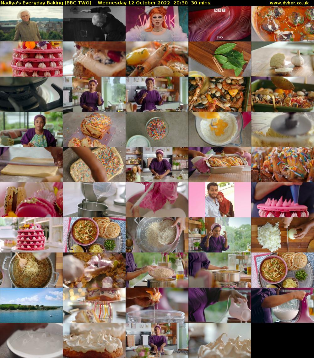 Nadiya's Everyday Baking (BBC TWO) Wednesday 12 October 2022 20:30 - 21:00