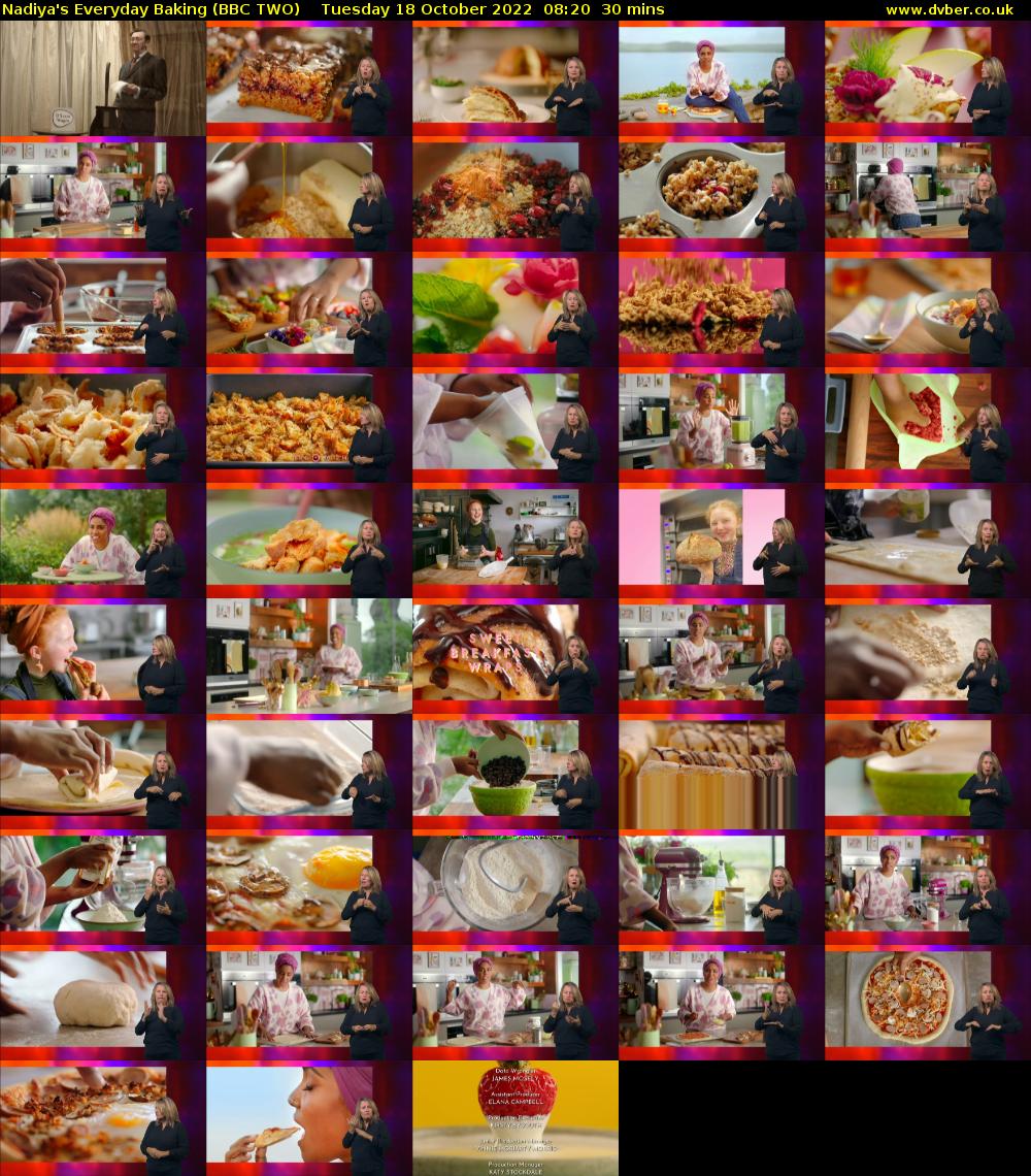 Nadiya's Everyday Baking (BBC TWO) Tuesday 18 October 2022 08:20 - 08:50