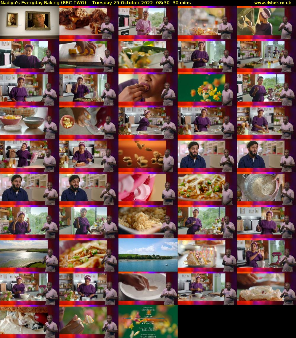 Nadiya's Everyday Baking (BBC TWO) Tuesday 25 October 2022 08:30 - 09:00