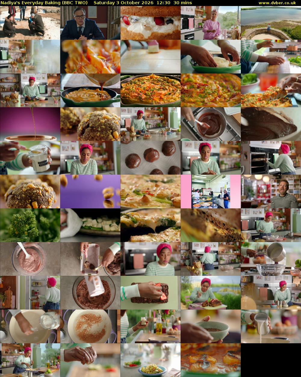 Nadiya's Everyday Baking (BBC TWO) Saturday 3 October 2026 12:30 - 13:00