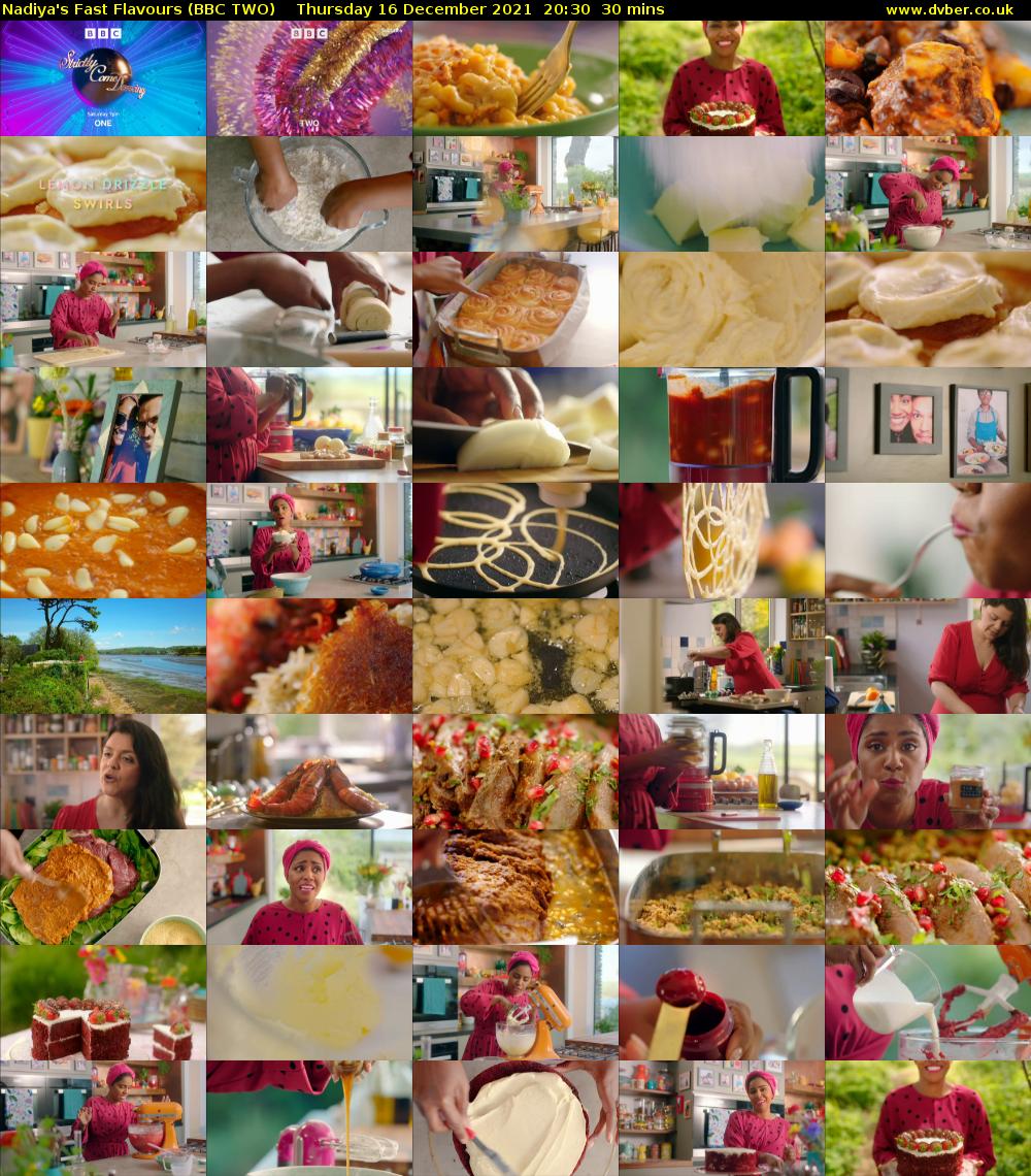 Nadiya's Fast Flavours (BBC TWO) Thursday 16 December 2021 20:30 - 21:00