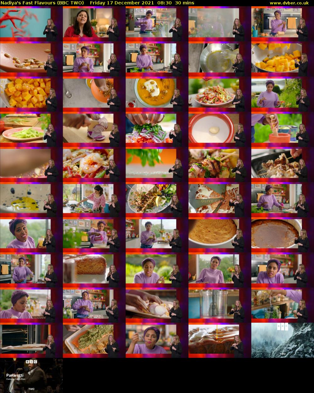 Nadiya's Fast Flavours (BBC TWO) Friday 17 December 2021 08:30 - 09:00