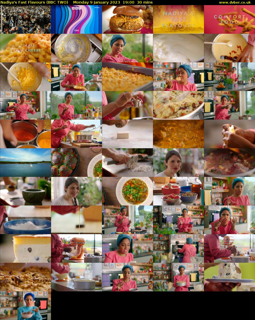 Nadiya's Fast Flavours (BBC TWO) Monday 9 January 2023 06:20 - 06:35