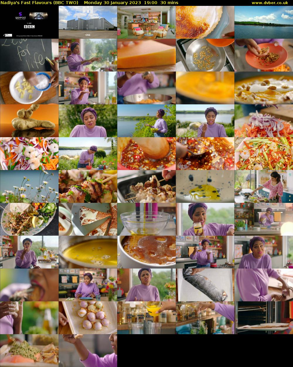 Nadiya's Fast Flavours (BBC TWO) Monday 30 January 2023 19:00 - 19:30