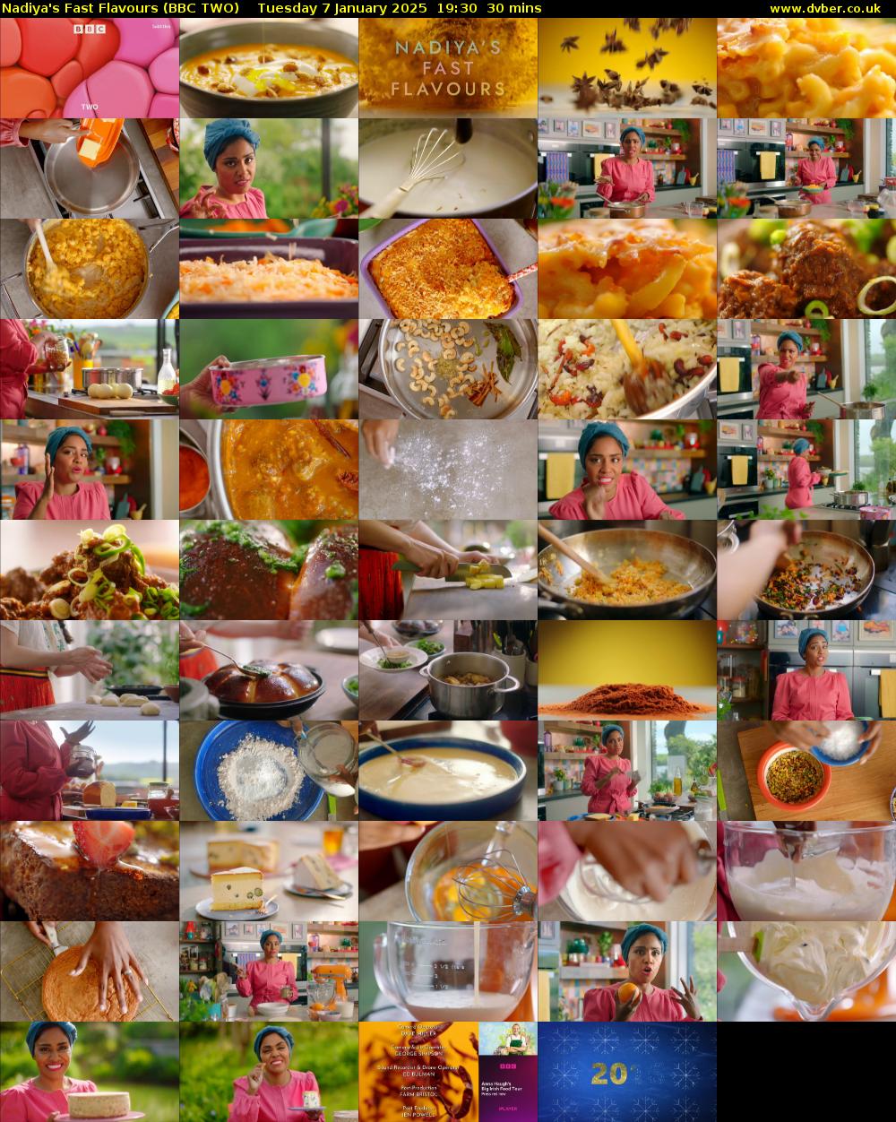 Nadiya's Fast Flavours (BBC TWO) Tuesday 7 January 2025 19:30 - 20:00