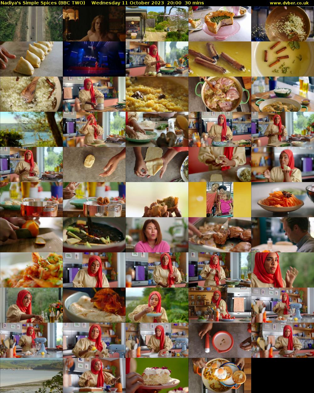 Nadiya's Simple Spices (BBC TWO) Wednesday 11 October 2023 20:00 - 20:30