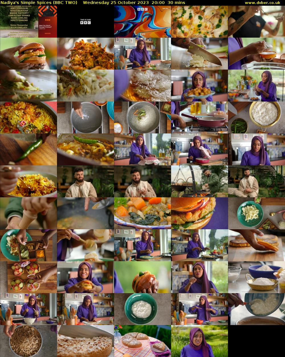 Nadiya's Simple Spices (BBC TWO) Wednesday 25 October 2023 20:00 - 20:30
