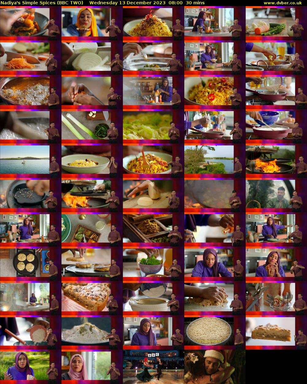 Nadiya's Simple Spices (BBC TWO) Wednesday 13 December 2023 08:00 - 08:30