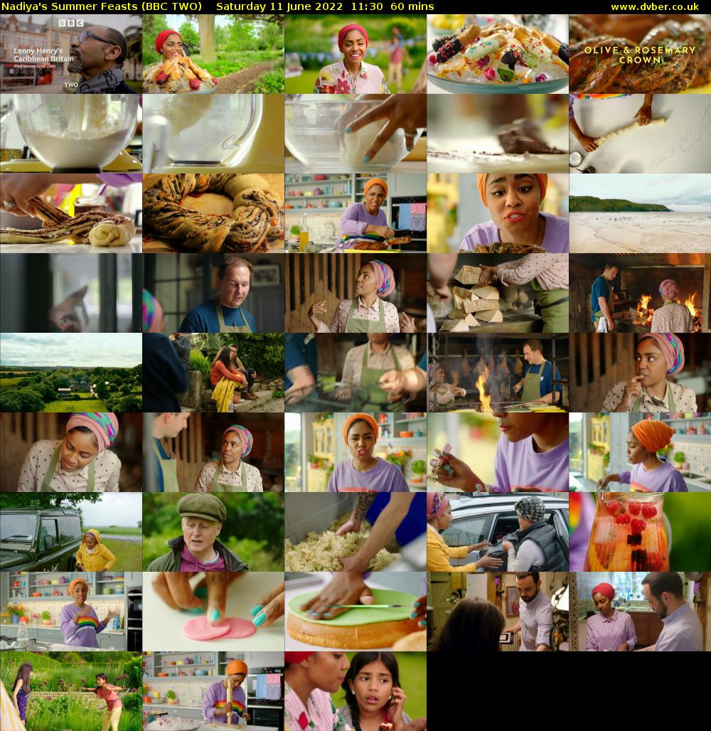 Nadiya's Summer Feasts (BBC TWO) Saturday 11 June 2022 11:30 - 12:30