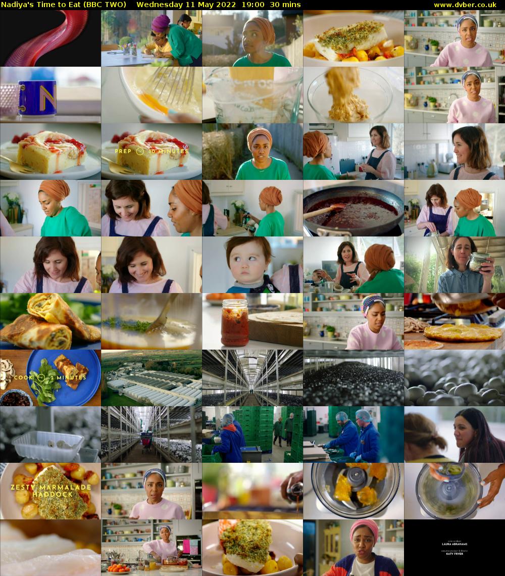 Nadiya's Time to Eat (BBC TWO) Wednesday 11 May 2022 19:00 - 19:30