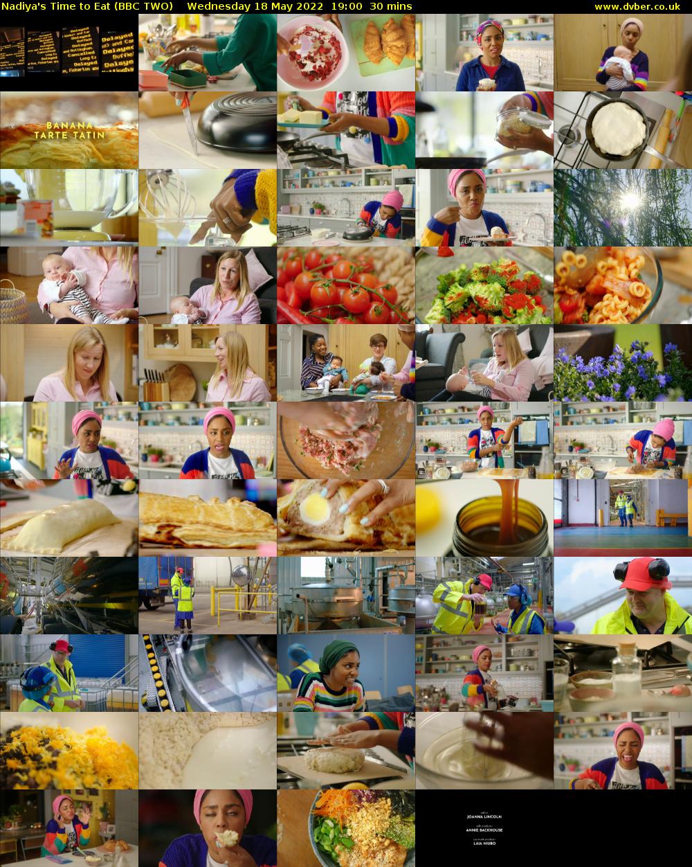 Nadiya's Time to Eat (BBC TWO) Wednesday 18 May 2022 19:00 - 19:30