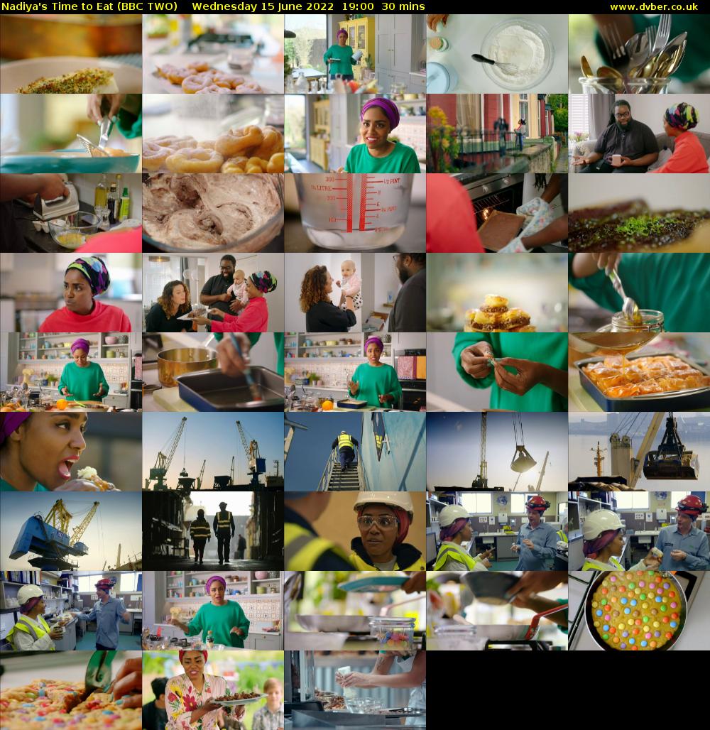 Nadiya's Time to Eat (BBC TWO) Wednesday 15 June 2022 19:00 - 19:30