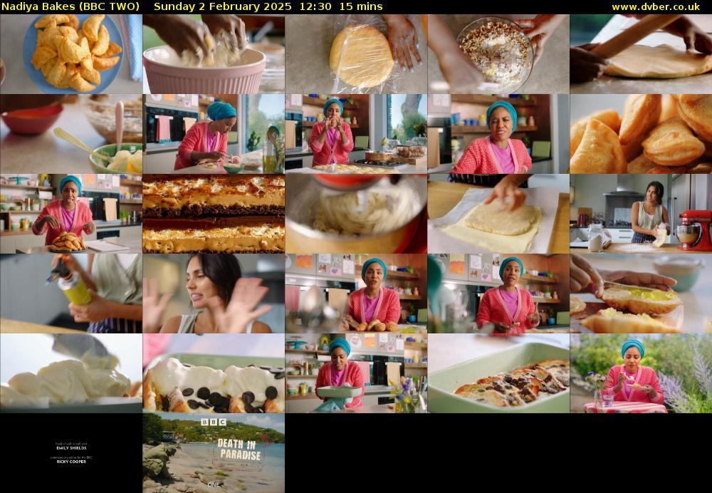 Nadiya Bakes (BBC TWO) Sunday 2 February 2025 12:30 - 12:45
