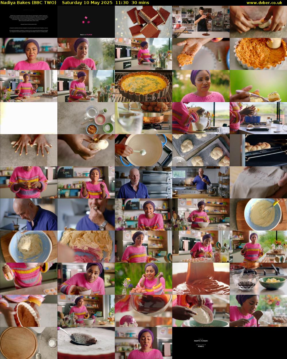 Nadiya Bakes (BBC TWO) Saturday 10 May 2025 11:30 - 12:00