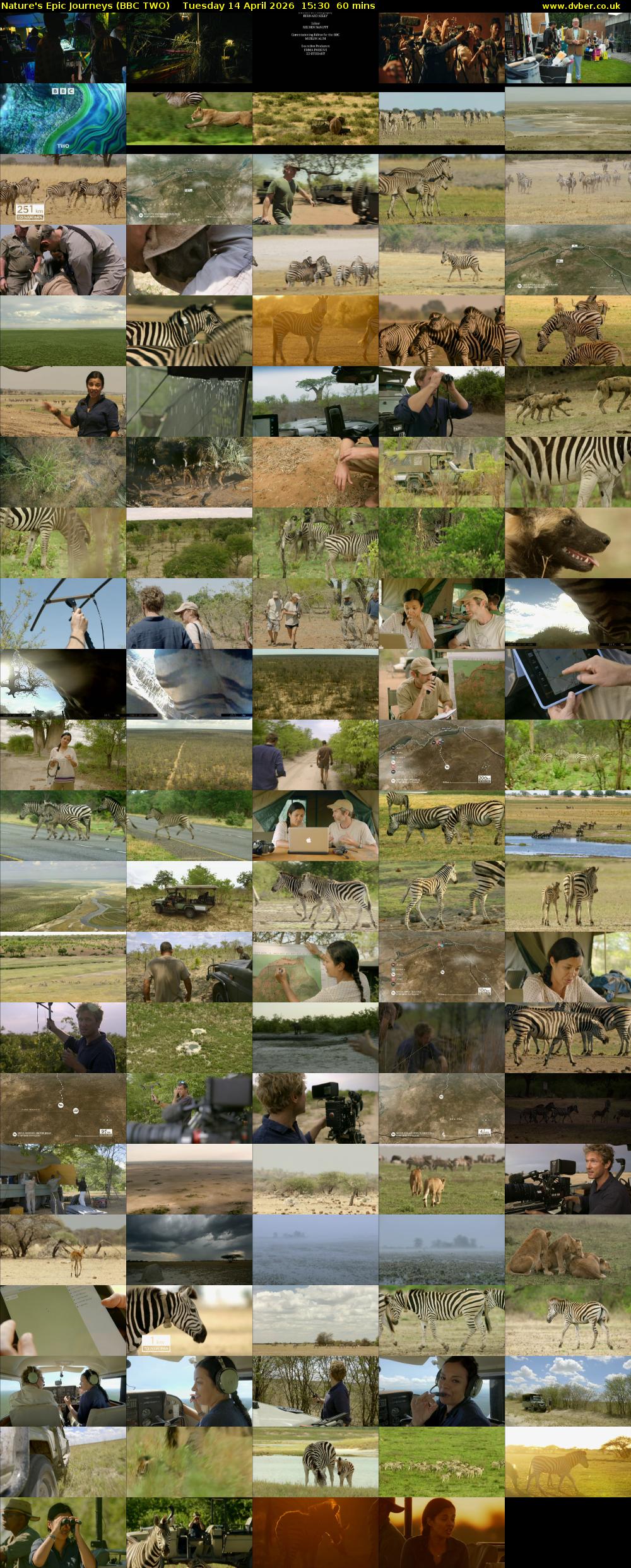 Nature's Epic Journeys (BBC TWO) Tuesday 14 April 2026 15:30 - 16:30