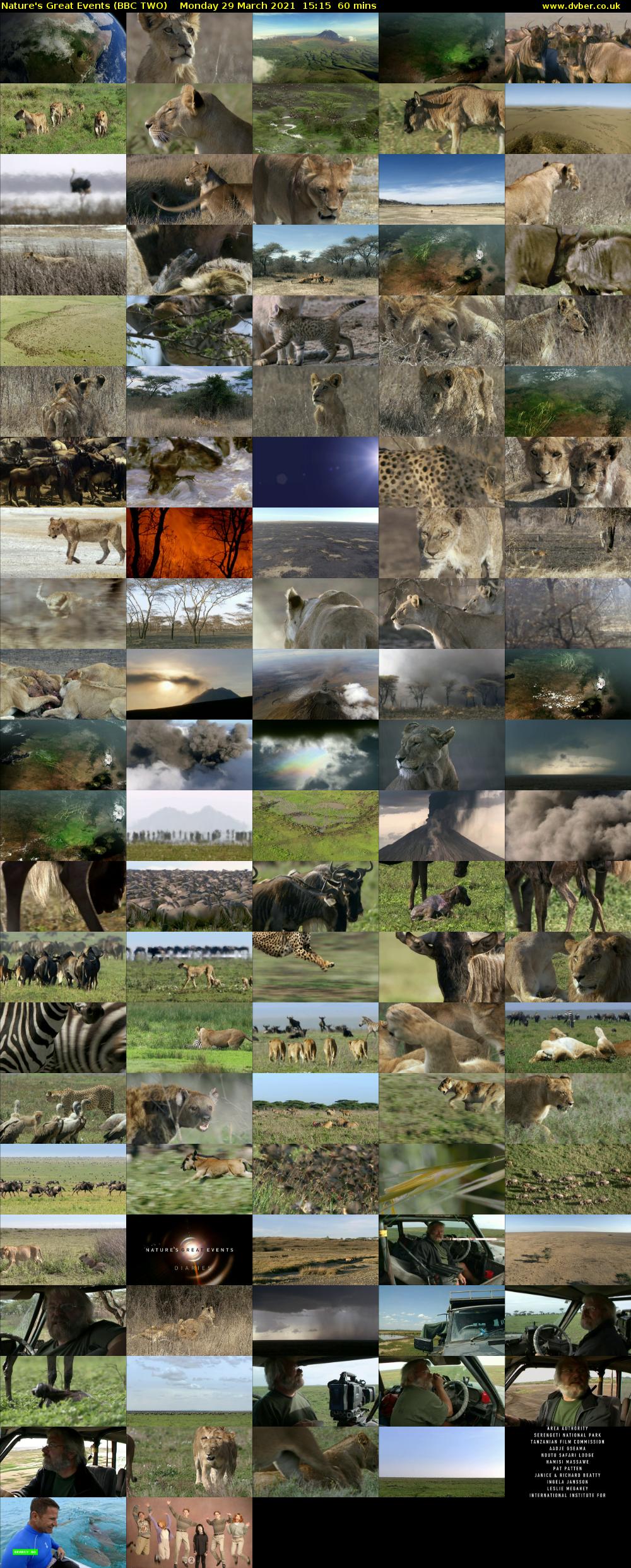 Nature's Great Events (BBC TWO) Monday 29 March 2021 15:15 - 16:15