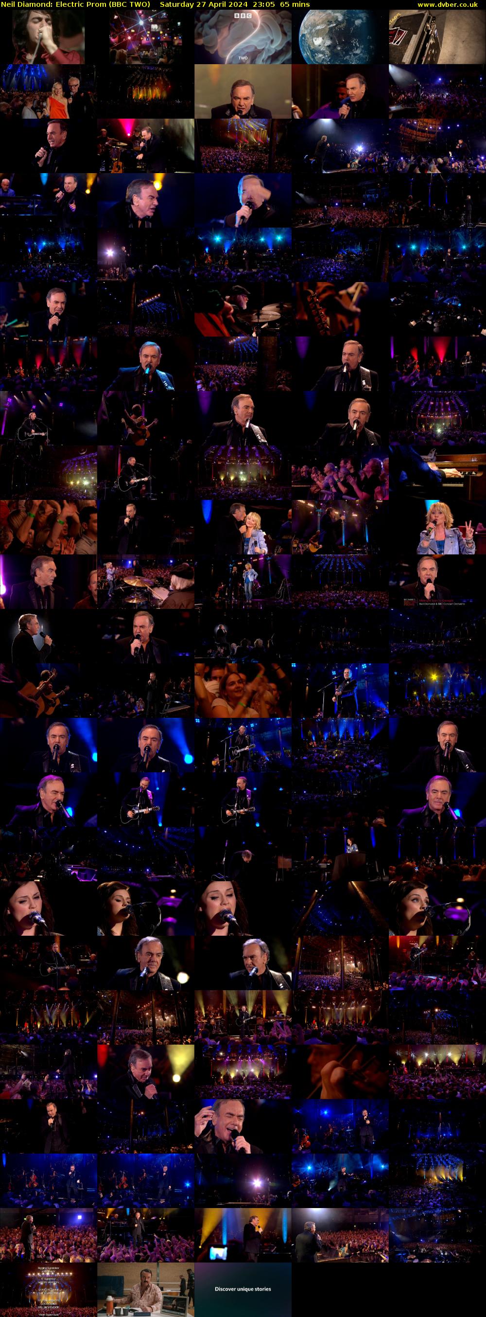 Neil Diamond: Electric Prom (BBC TWO) Saturday 27 April 2024 23:05 - 00:10