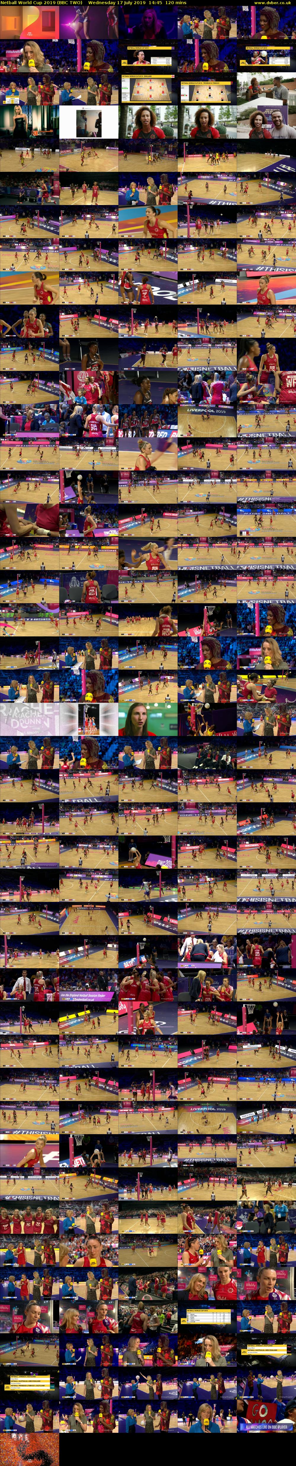 Netball World Cup 2019 (BBC TWO) Wednesday 17 July 2019 14:45 - 16:45