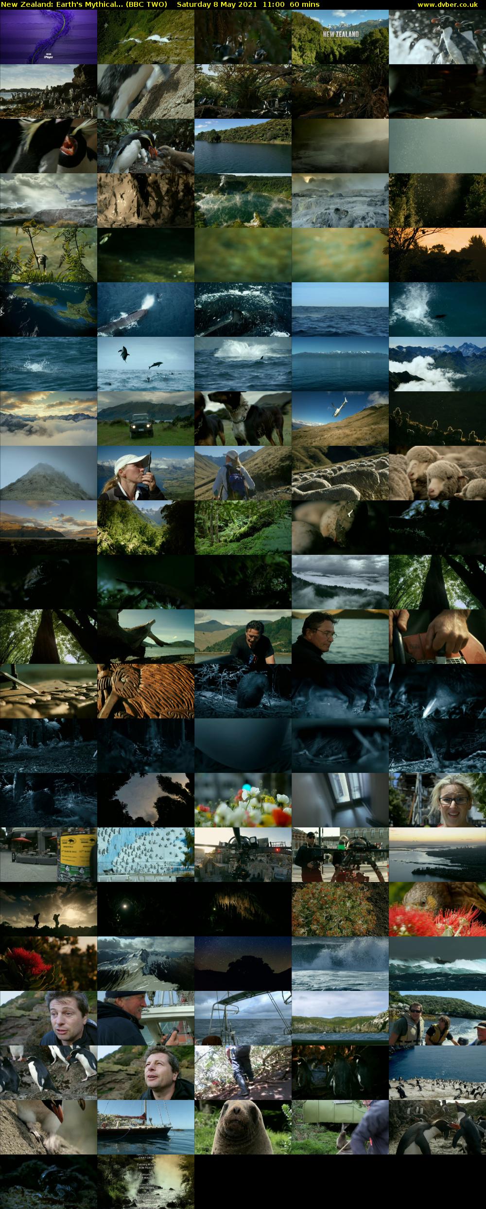 New Zealand: Earth's Mythical... (BBC TWO) Saturday 8 May 2021 11:00 - 12:00