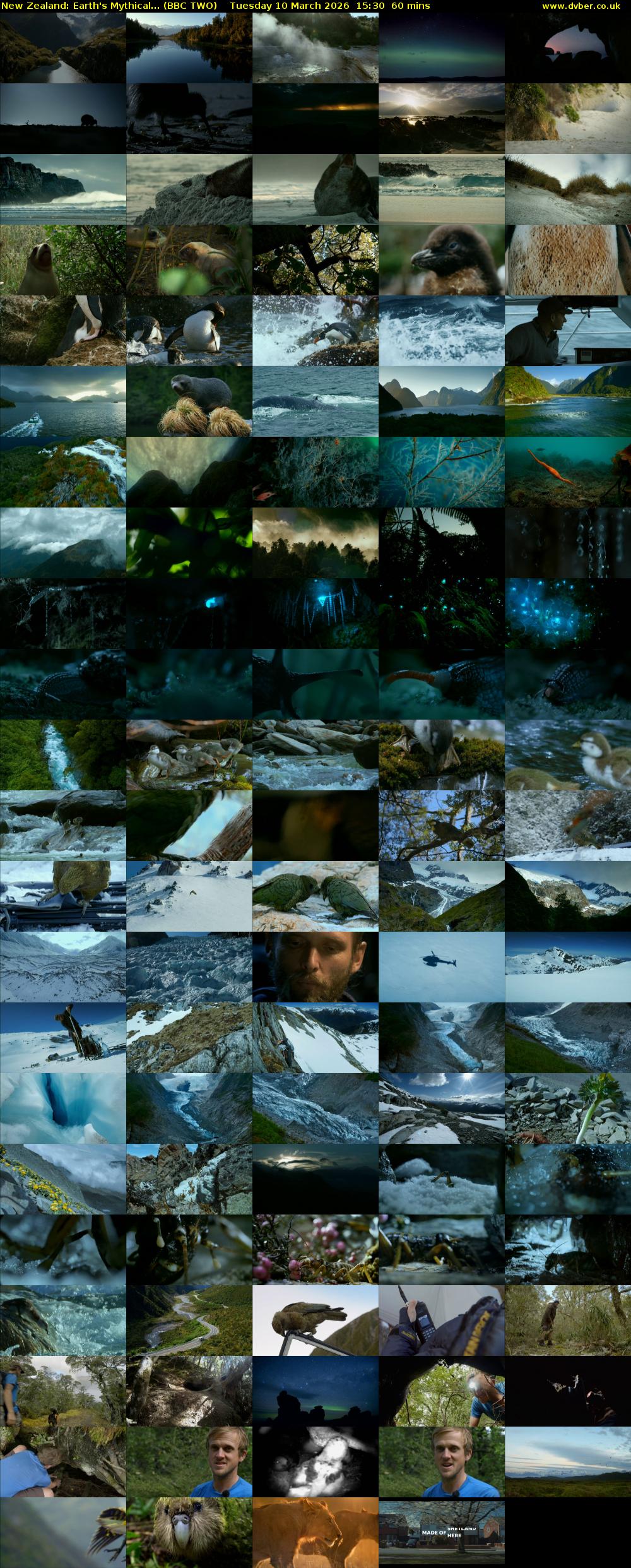New Zealand: Earth's Mythical... (BBC TWO) Tuesday 10 March 2026 15:30 - 16:30