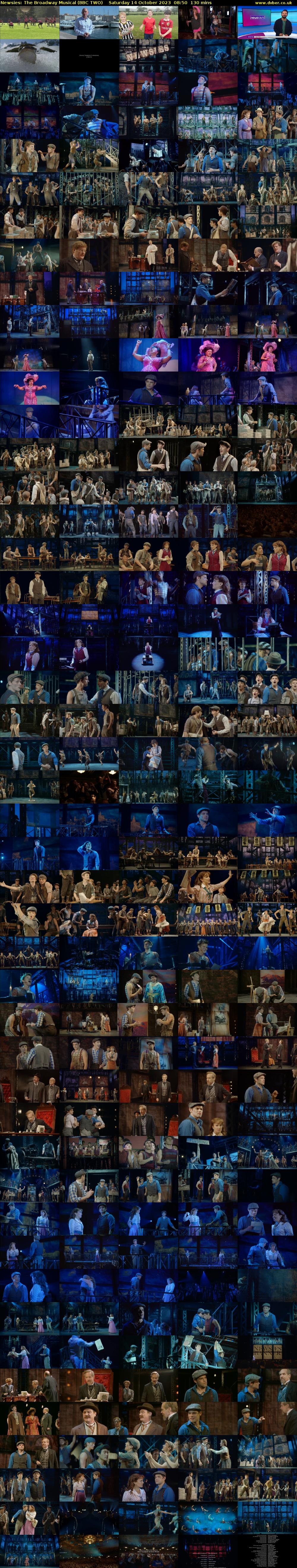 Newsies: The Broadway Musical (BBC TWO) Saturday 14 October 2023 08:50 - 11:00